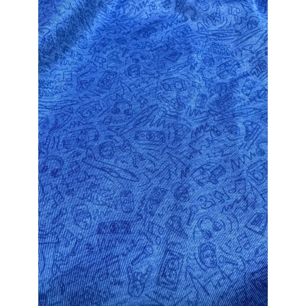 Peter Millar Men's Large Blue Print Performance Boxer Shorts NWOT